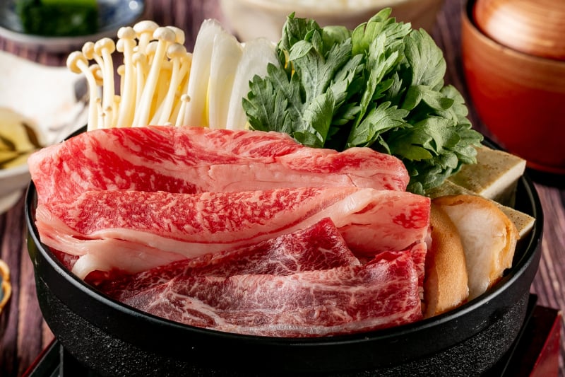 【公式サイト予約限定価格】歓送迎会にもオススメ!個々盛り 神戸牛のすき焼きコース